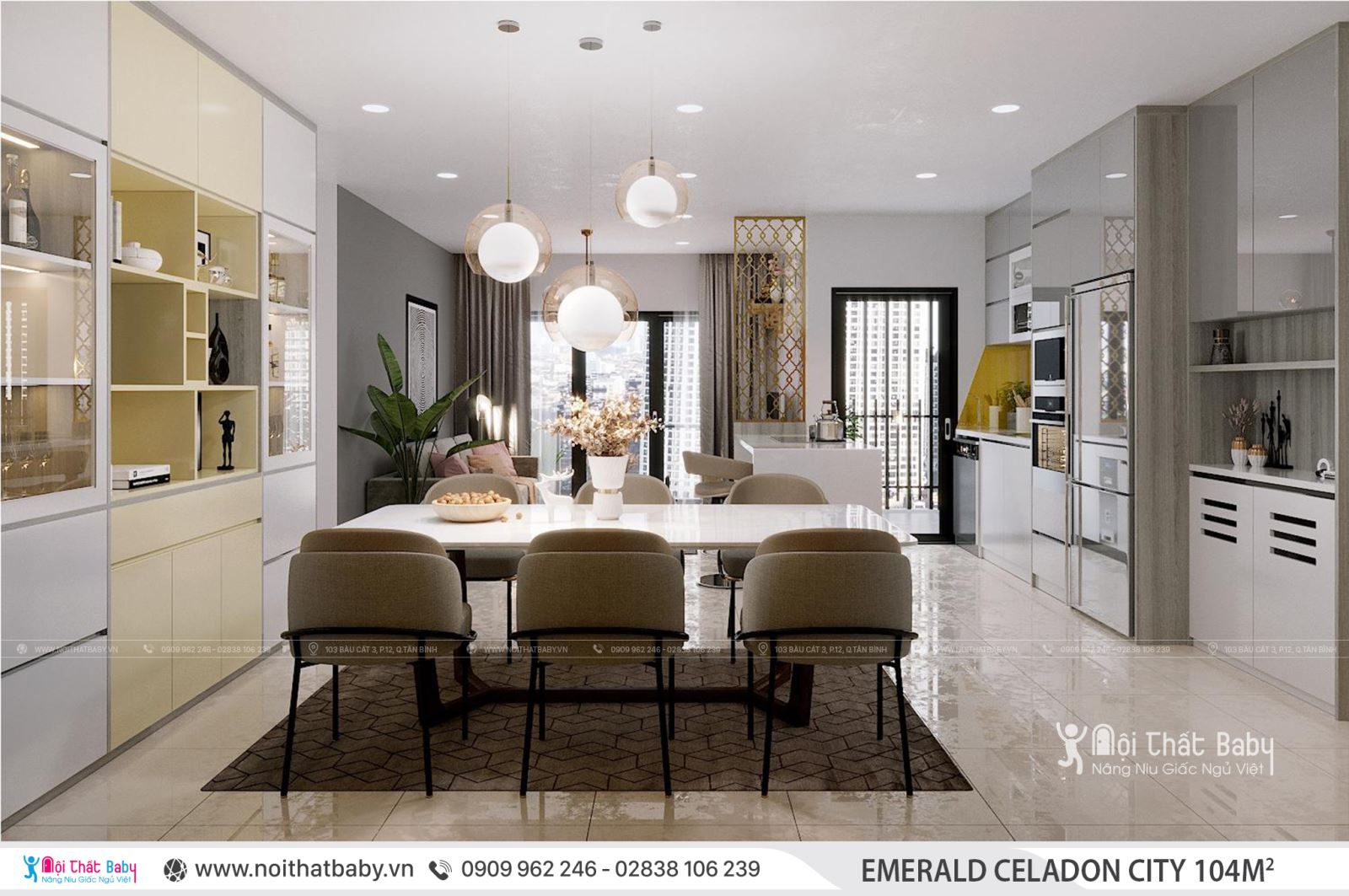 Tổng hợp các mẫu thiết kế nội thất Chung cư Emerald Celadon City